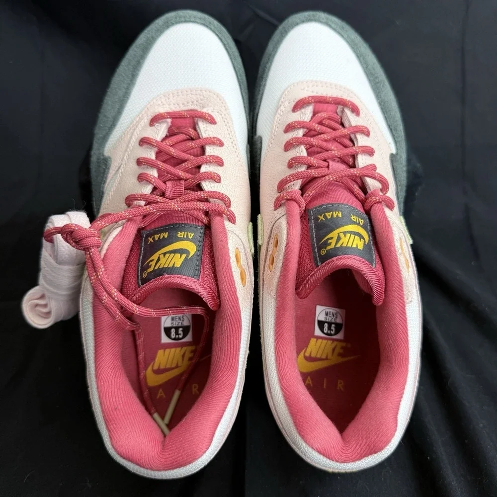 Nike Mens Air Max 1 Easter Celebration Leather Sneakers Shoes FZ4133-640 Sz 8.5